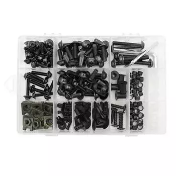 Комплект из 155 болтов для обтекателя мотоцикла, шайбы для крепления ветрового стекла, гайки, болты, винты, зажимы, крепеж, совместимый с CBR 600RR армия зеленый
