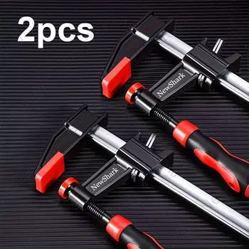 Комплект из 1/2 10-дюймовых стальных зажимов для прутков, с глубиной горловины 3 дюйма, предельная нагрузка 500 фунтов, зажим для стола F, зажимы для деревообработки