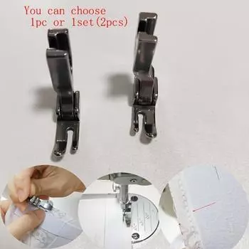 Комплект из 1/2 шт. - прецизионная лапка для вшивания молнии для швейных машин с 3-сантиметровой стальной направляющей, идеально подходит для молний, пряжек и канта P360