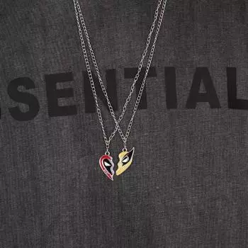 Комплект из 1 ожерелья, парное ожерелье с подвесками Distracted, мужской и женский ролевые украшения в подарок