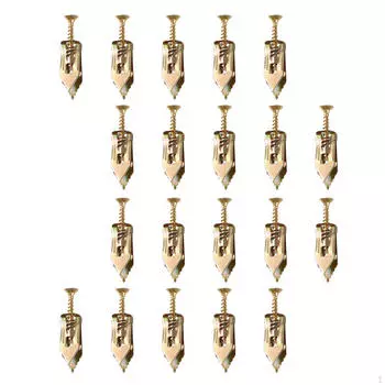 Комплект из 20 анкеров и винтов для гипсокартона, набор расширения, саморез из углеродистой стали 1.2cmx4cm
