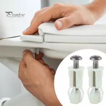 Комплект из 2/4 болтов для сиденья унитаза, прочные универсальные винты для сиденья унитаза, простая установка, винты для крепления крышки унитаза 2pcs