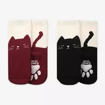 Комплект из 2 гольфов Hi Baby Club Baby Fluffy Meow, корейские детские товары