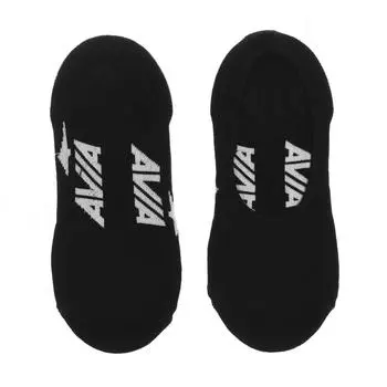 Комплект из 2-х тренировочных невидимых носков AV002 для мужчин и женщин 36/41 чёрный