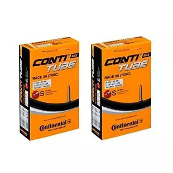 Комплект из 2 камер Continental Race28 Presta 42 мм 700x20-25c (Использовал)