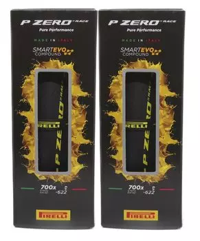 Комплект из 2 клинчерных шин PIRELLI P ZERO RACE Color Edition Color Edition 700c WO Желтый (700x28c, Этикетка) [Элемент]