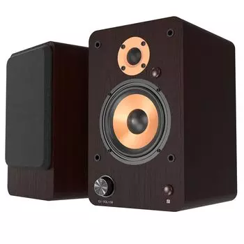 Комплект из 2 колонок для книжной полки мощностью 100 Вт с 4-дюймовым твитером, настольная стереоколонка для деревянных 2-полосных Bluetooth/USB-входов/AUX-входов/Оптических входов/Коаксиальных