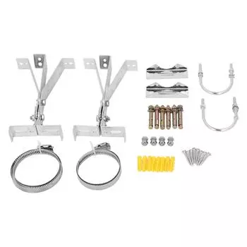 2 комплекта для монтажа спутниковой антенны на столб, стену, крышу, наружное крепление