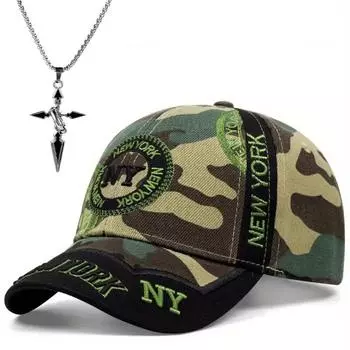 Комплект из 2 мужских бейсболок с ожерельем, модная кепка с утиным язычком, спортивная кепка с вышитыми буквами, подвеска в виде крестообразной секции, парная шляпа от солнца белый