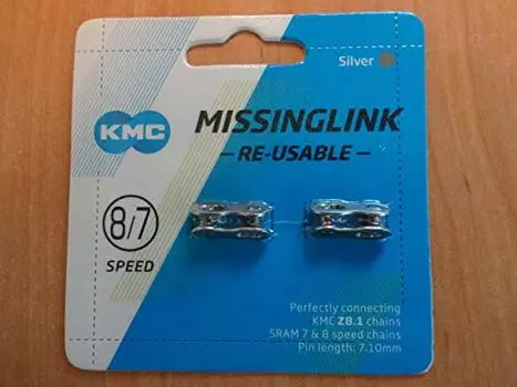 Комплект из 2 недостающих звеньев KMC Silver speed CL571R-N 6-8 серебряный