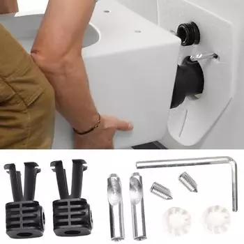 Комплект из 2 оцинкованных крепежных болтов для подвесного унитаза Geberit WB9N-Z 597203000