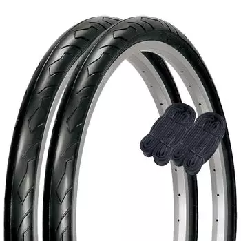 Комплект из 2 пар камер для велосипедных покрышек Shinko 26 дюймов, рулонные сликовые покрышки 26 x черного цвета SR064 60090 каждая, 1,95 H/E