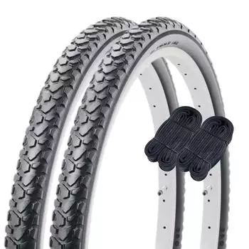 Комплект из 2 пар камер для велосипедных покрышек Shinko, 18 x черные, SR046 60072, 18 дюймов каждая, внедорожные 1,75 H/E чёрный