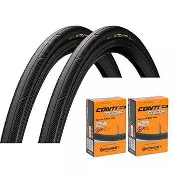 Комплект из 2 покрышек и камер Continental UltraSport3 style 42 мм [предмет] (700x28C-Presta (Широкая трубка))