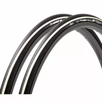 Комплект из 2 покрышек Panaracer Clincher Closer Plus CLOSER PLUS для шоссейного велосипеда, кроссового велосипеда, тренировок, гонок [70025C] (белый)
