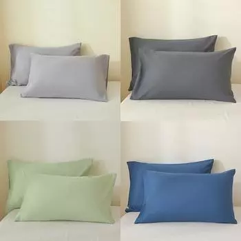 Комплект из 2 предметов 50*65 50*70 50*75 50*90 см Белый 100% полиэстер Кровать США Стандарт Queen King Size кровать Наволочки Чехлы Покрывала 50x65cm 20x26 inch