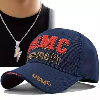 Комплект из 2 предметов: бейсболка, кепка, ожерелье, вышитая по алфавиту, кепка с язычком утки, сетчатая кепка, ожерелье с подвеской в виде покера, пара дальнобойщиков, мода, повседневная, солнце, Ca чёрный