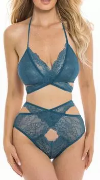 Комплект из 2 предметов Charlena, синий L/XL прозрачный