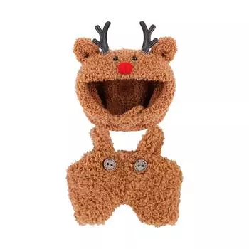 Комплект из 2 предметов детской одежды ручной работы, кукольная одежда, украшения для кукол One Size коричневый