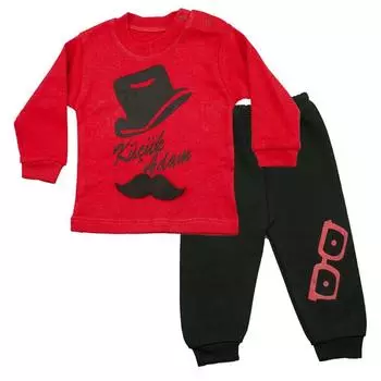 Комплект из 2 предметов для мальчика Little Man, красный, черный