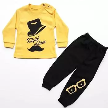 Комплект из 2 предметов для мальчика Little Man - Желтый Черный