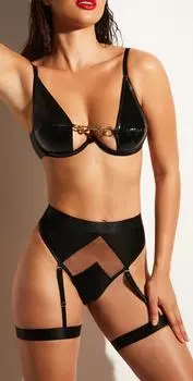 Комплект из 2 предметов Fatale, черный L прозрачный