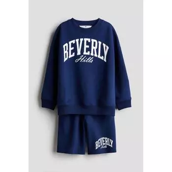 Комплект из 2 предметов HM Sweat темно-синий Beverly Hills 89Y