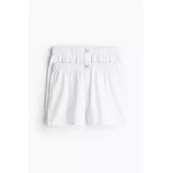 Комплект из 2 предметов из хлопкового атласа с завязками HM, белый S