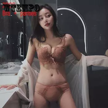 Комплект из 2 предметов, сексуальный женский бандажный принт, кружевное прозрачное нижнее белье, бюстгальтер на бретельках с высокой талией, комплект ночного белья 85C