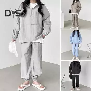 Комплект из 2 предметов: толстовка, брюки, свободный однотонный костюм с застежкой-молнией, большим карманом, эластичным подолом и манжетами, свободный спортивный костюм, эластичная талия, брюки до щиколотки L серый