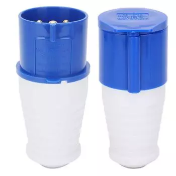 Комплект из 2 промышленных разъемов 3-контактный 1-фазный взрывозащищенный водонепроницаемый 32A 220-250V