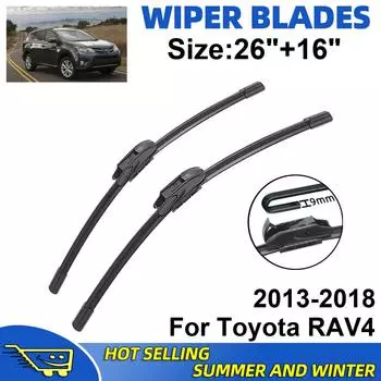 Комплект из 2 щеток стеклоочистителя для Toyota RAV4 2013-2018, щетки для лобового стекла, аксессуары для лобового стекла