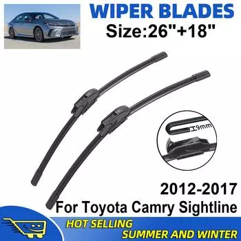 Комплект из 2 щеток стеклоочистителя для Toyota Camry Sightline 2012-2017, щетки для лобового стекла, аксессуары для лобового стекла