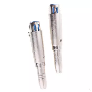 Комплект из 2 шт. адаптера для аудиомикрофона с 3-контактным разъемом XLR на разъем 1/4 дюйма (6,35 мм)