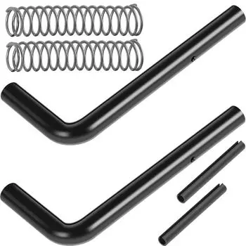 Комплект из 2 шт. пружинной защелки для ворот прицепа 819T, ремонтный комплект пружинной защелки для ворот прицепа, нержавеющая железная прочная пружинная защелка для ворот прицепа чёрный