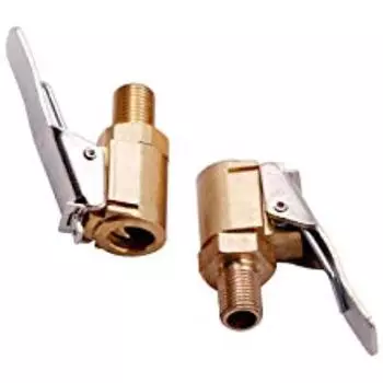 Комплект из 2 шт., штепсельная вилка рычага автомобильного клапана, воздушный патрон, латунный клапан для шин, зажим для воздушного насоса, вилка автомобильного клапана, адаптер для резьбы сопла воздушного насоса, зажим для переоборудования головки для ши