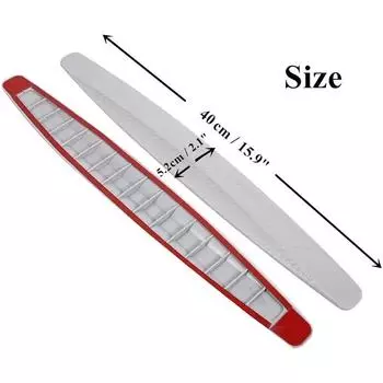 Комплект из 2 шт., защитная полоса для бампера автомобиля, защитные полосы для углов, расширяющие полоски для предотвращения столкновений, автомобильные аксессуары, защита от царапин чёрный