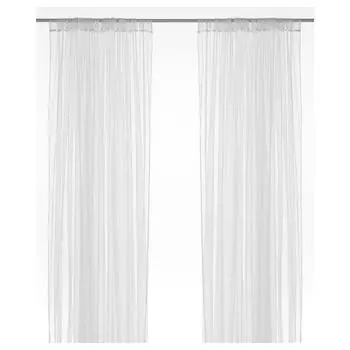 Комплект из 2 штор Белый IKEA LILL / / [IKEA] (70171927) белый