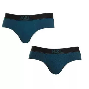 Комплект из 2 слипонов из дышащей ткани KL2006 для мужчин. L зелёный