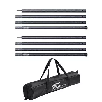 Комплект из 2 стоек для палатки из углеродного брезента FIELDOOR, специальная сумка для хранения диаметром 28 мм, 4 соединенных кнопки, легкий 500 г, брезент для кемпинга, 120 см, 180 см, 240 см