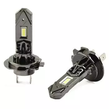 Комплект из 2 светодиодных ламп H7 для автомобильных фар, светодиодная лампа дальнего и ближнего света 6500K, супер-белые фары Plug&Play CHINA