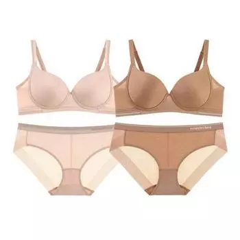 Комплект из 2 трусиков-бюстгальтеров Wonder Bra с полным покрытием (Светлая кожа + темная кожа) WBW3M2425_T 85C/100