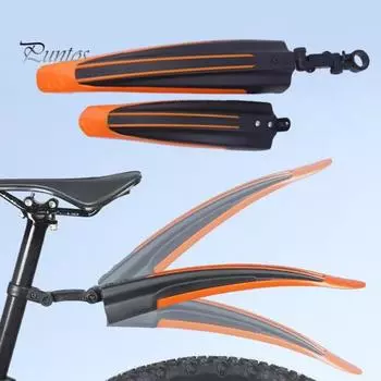 Комплект из 2 велосипедных брызговиков, передние и задние крылья, высокопрочный противообрастающий дизайн, универсальный, простой в установке, нержавеющие велосипедные крылья светло-розовый