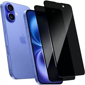 Комплект из 2 закаленных стекол для iPhone 16, антишпионский экран, антиподглядывающая пленка, твердость 9H, устойчивая к царапинам, 6,1 дюйма