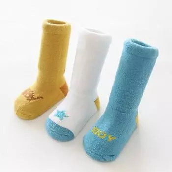 Комплект из 3-х уютных пастельных гольфов для мальчиков MK, корейские товары для детей