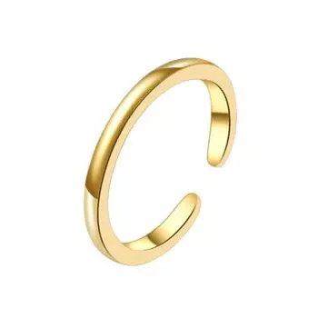 Комплект из 3 колец на пальцы ног для женщин, 18-каратное золотое покрытие, регулируемые простые кольца в виде цветка, пляжные украшения