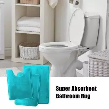 Комплект из 3 ковриков для ванной комнаты, впитывающие, быстросохнущие, коврики для ванной комнаты, U-образный контурный коврик для унитаза, нескользящий верблюд