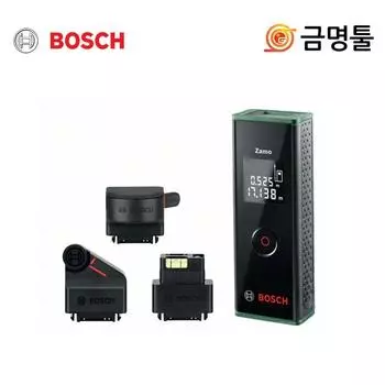 Комплект из 3 лазерных дальномеров Bosch Zamo, диапазон измерения 20 м, с 3 адаптерами