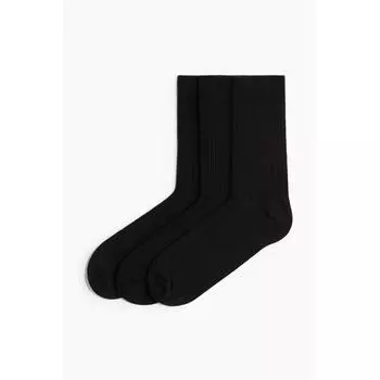 Комплект из 3 пар носков HM черного цвета 3739