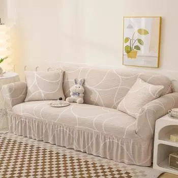 Комплект из 3 предметов: эластичный цветочный чехол для дивана, чехлы для дивана, защитная пленка для мебели, чехол для углового дивана, чехлы для дивана на 1/2/3/4 места 1 Seat(90-140cm)